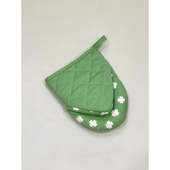 Mini Vintage Kitchen Glove With Clover Leaves - Picture 1 of 7